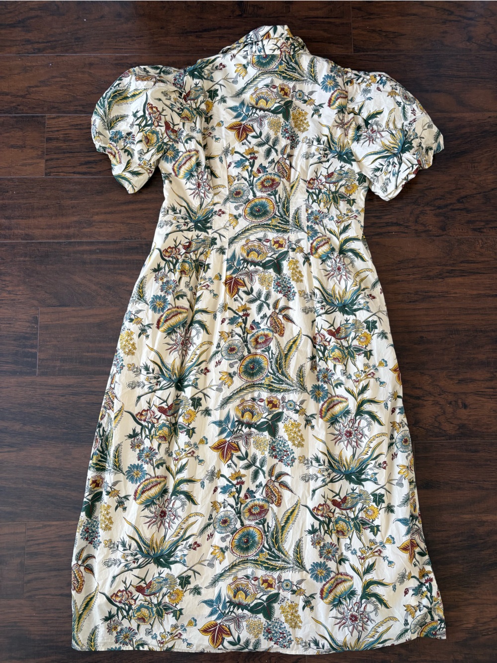 Tuckernuck Beige floral maxi dress size XXL - Picture 4 of 5